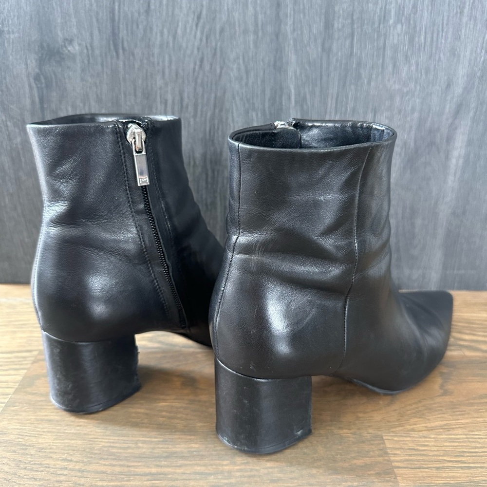 Marc Fisher LTD Jarli Bootie (Women) BLACK LEATHER, Size 6.5 M